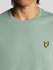 Verde menta - Camiseta de algodón con cuello redondo de Lyle & Scott - Imagen 4 de 6