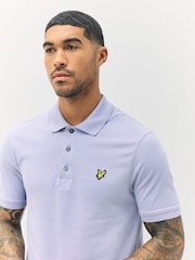 Lyle & Scott Purple Classic Polo Shirt - Image 4 of 5