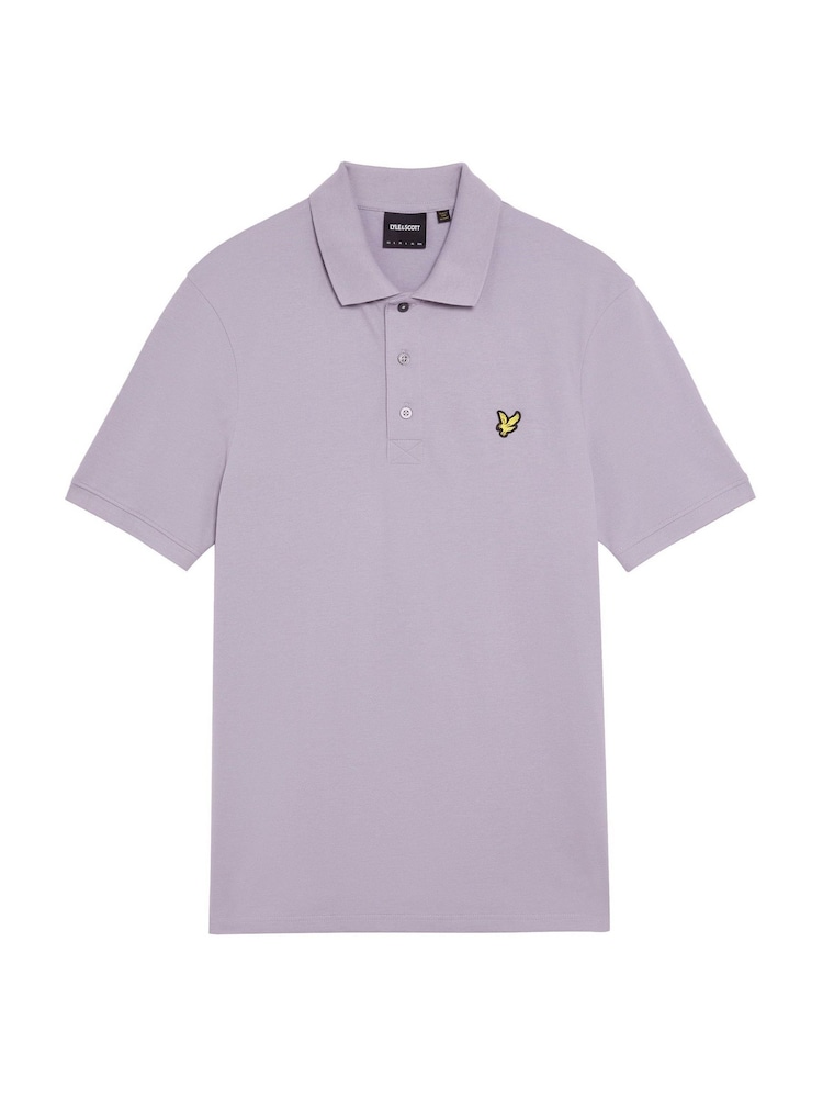 Lyle & Scott Purple Classic Polo Shirt - Image 5 of 5 Lyle & Scott Purple Classic Polo Shirt - Image 5 of 5