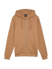 Lyle & Scott Brown Zip Through Hoodie - Image 1 of 2