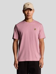 Lyle & Scott Pink Plain T-Shirt - Image 1 of 6