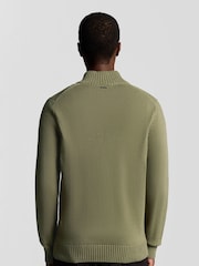 Lyle & Scott Green Military Cardigan - Image 3 of 6