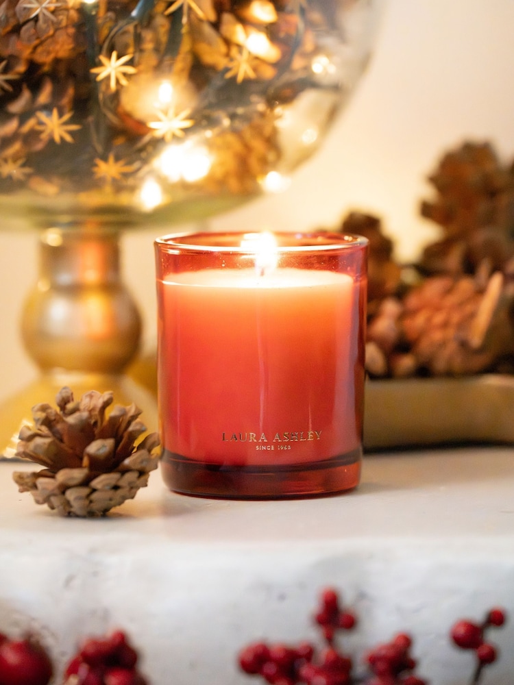 Laura Ashley Mulled Spice Scented Boxed Christmas Candles - Image 1 of 4