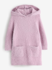 Pink Knitted Hooded Dress - Image 1 of 1