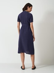 Crew Clothing Company Blue Kate 100% Cotton Cheesecloth Dress - Image 2 of 5