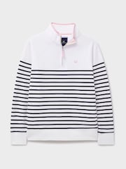 Crew Clothing Company White Half Zip Sweatshirt - Image 5 of 5