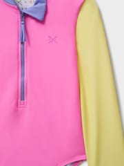 Crew Clothing Company Pink Long-Sleeved Zip-Up Swimsuit - Image 2 of 3