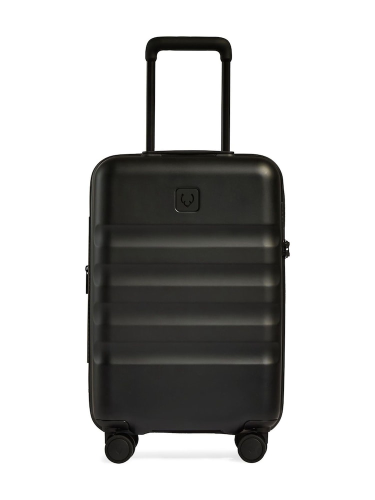 Antler Icon Stripe Expandable Cabin Black Luggage - Imagen 1 de 6