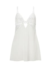 Ann Summers White Unmistakable Chiffon and Lace Chemise Slip - Image 5 of 5
