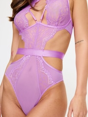 Ann Summers Purple High Neck Zalia Lace Body - Image 4 of 5