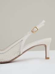 Bela - Reiss Sirena Mesh Slingback Heels - Slika 6 iz 6