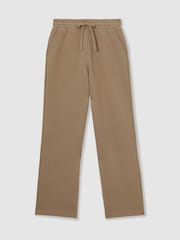Camel - Reiss Gaia Cotton Blend Wide Leg Joggers - Изображение 2 из 6