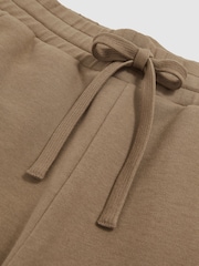 Camel - Reiss Gaia Cotton Blend Wide Leg Joggers - Изображение 6 из 6