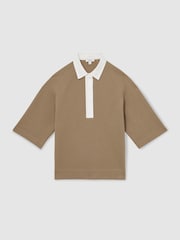 Reiss Gaia Cotton Blend Collar Sweatshirt - Image 2 of 6