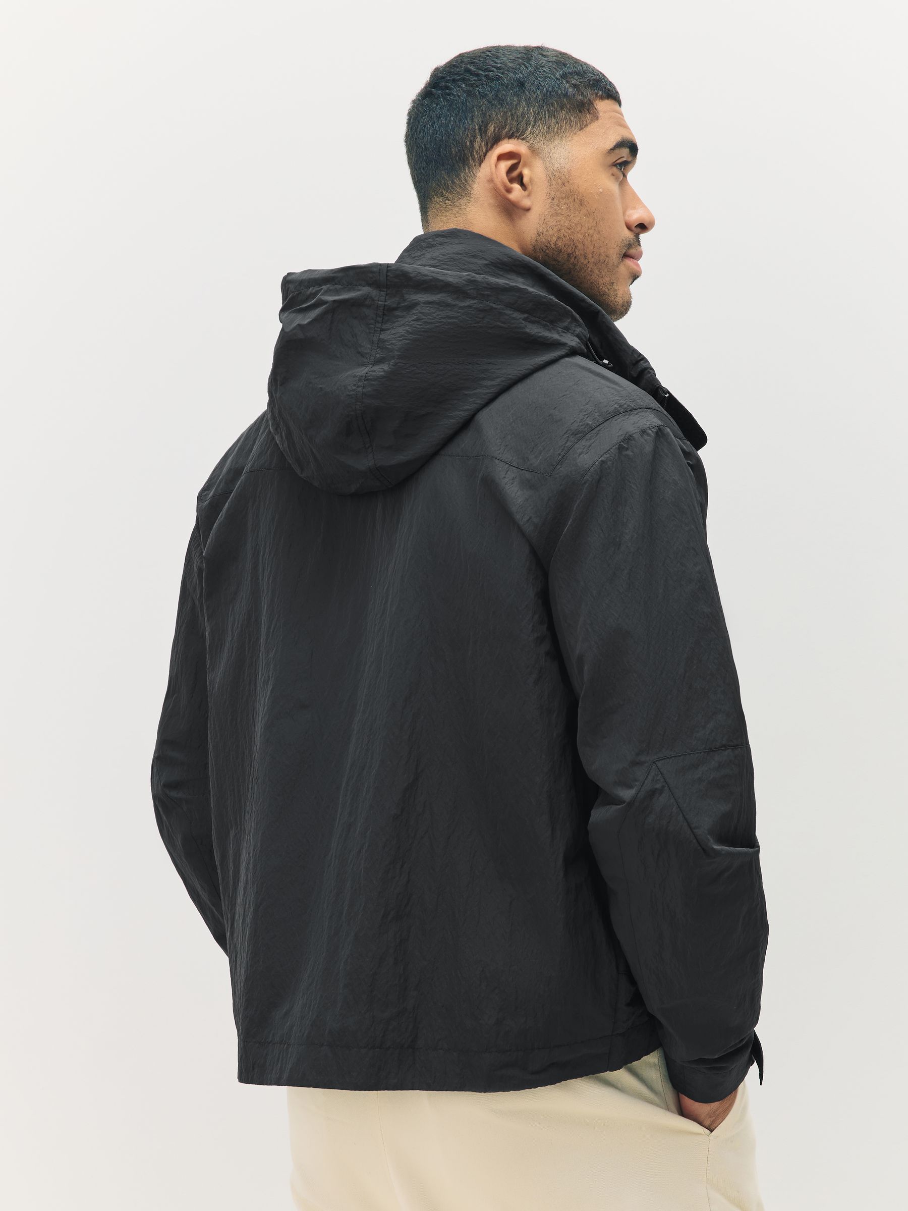 Buy Lyle & Scott Black Fold Away Hood Jacket from Next Norway
