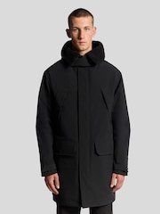 Lyle & Scott Black Cold Weather Parka - Image 1 of 7