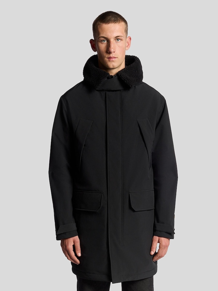 Lyle & Scott Black Cold Weather Parka - Image 1 of 7