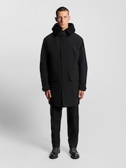 Lyle & Scott Black Cold Weather Parka - Image 2 of 7