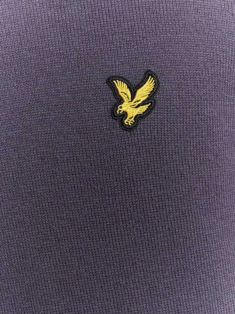 Lyle & Scott Grey Cotton Merino Crew Neck Jumper - Image 6 of 6