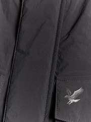 Lyle & Scott Black Tactical Wadded Parka - Image 6 of 7