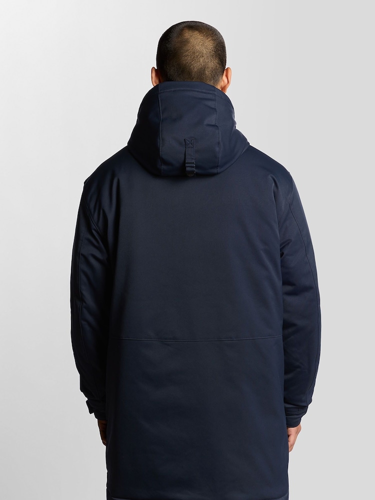 Lyle & Scott Blue Padded Parka Jacket - Image 2 of 5