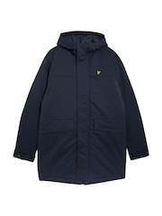 Lyle & Scott Blue Padded Parka Jacket - Image 5 of 5