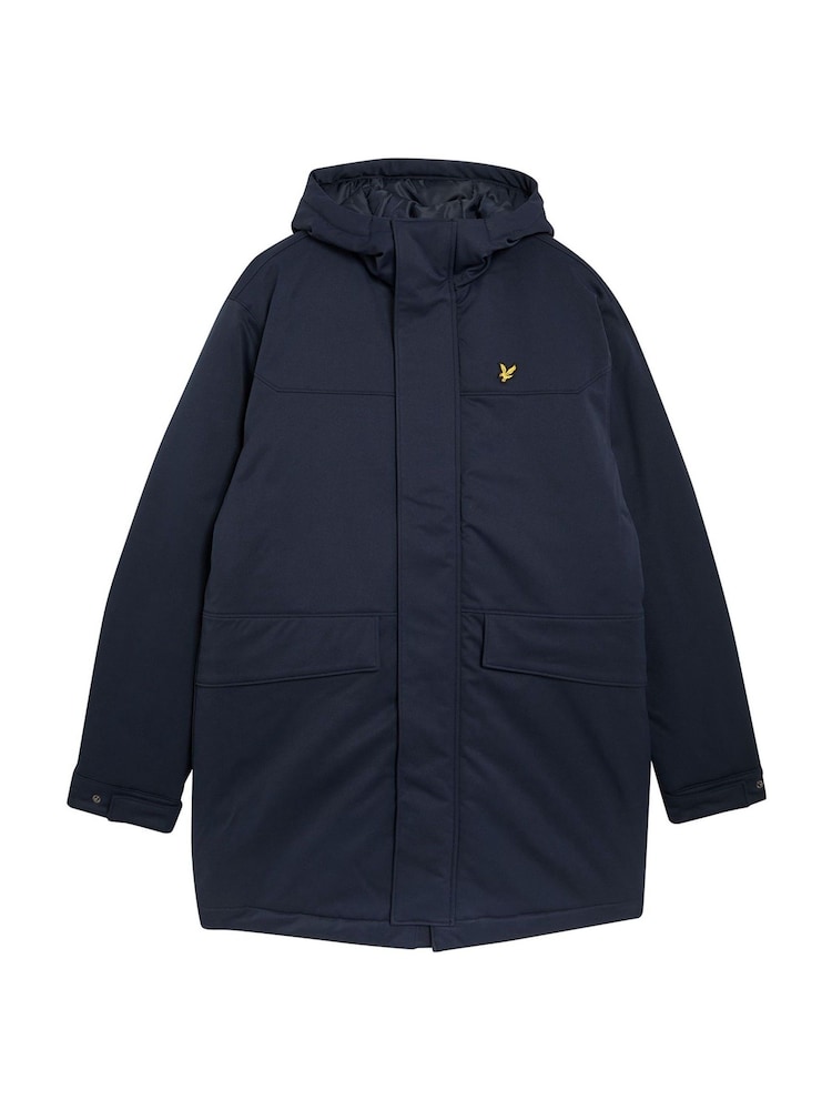 Lyle & Scott Blue Padded Parka Jacket - Image 5 of 5