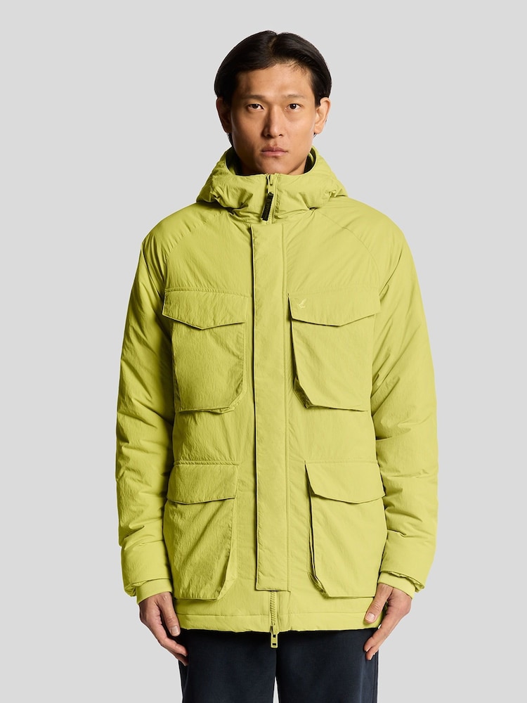 Lyle & Scott Yellow Tactical Wadded Coat - Image 1 of 5