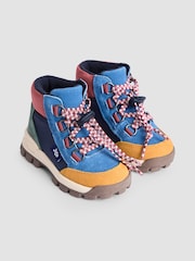 JoJo Maman Bébé Blue Colourblock Hiking Boot - Image 1 of 4