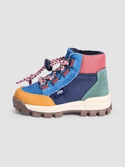 JoJo Maman Bébé Blue Colourblock Hiking Boot - Image 4 of 4