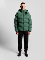 Lyle & Scott Green Welded Wadding Jacket - Image 3 of 7