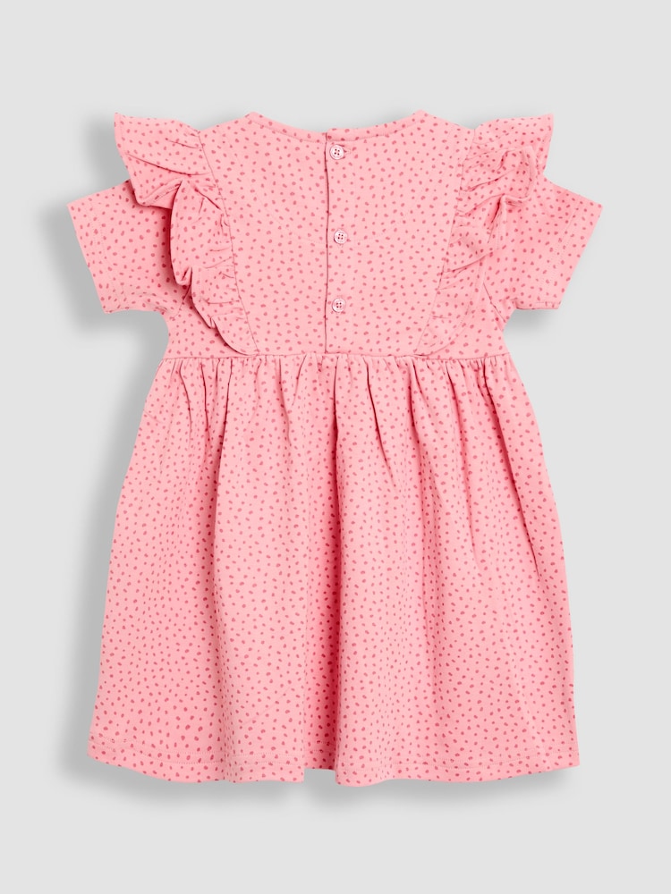 Jojo Maman Bébé Pink Leopard Dress - Image 2 of 3 Jojo Maman Bébé Pink Leopard Dress - Image 2 of 3