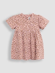 Jojo Maman Bébé Natural Short Sleeve Wrap Dress - Image 1 of 3