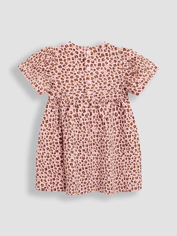 Jojo Maman Bébé Natural Short Sleeve Wrap Dress - Image 2 of 3