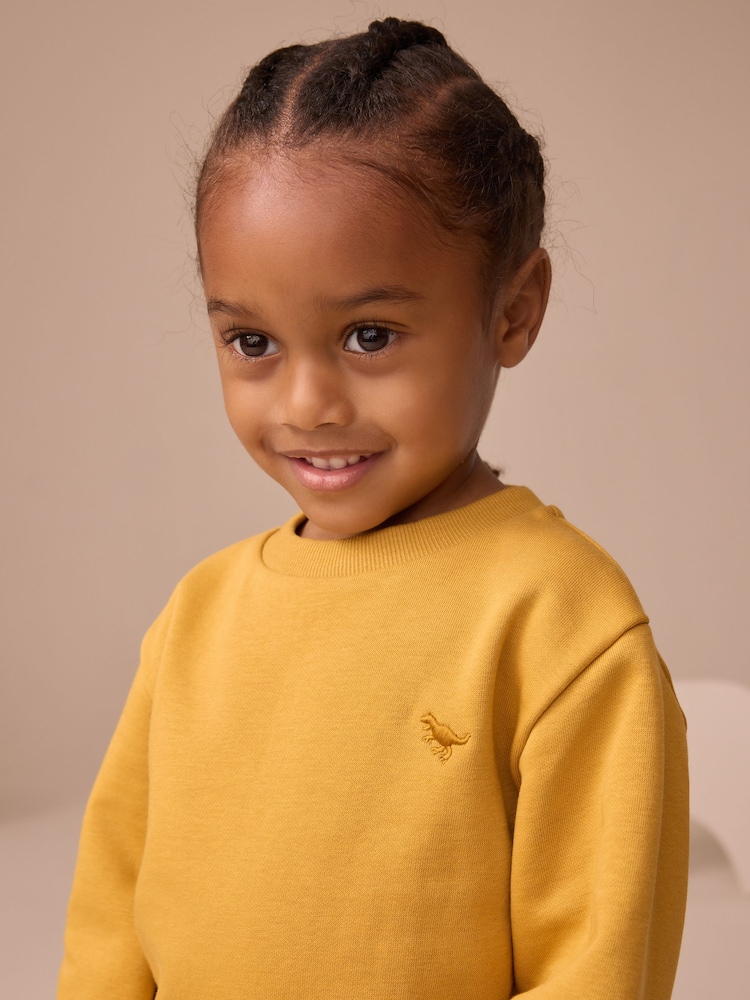 Ochre Yellow Sweatshirt And Joggers Set (3mths-7yrs) - Image 2 of 4