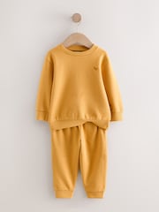 Ochre Yellow Logo Sweatshirt And Joggers Set (3mths-7yrs) - Image 6 of 9