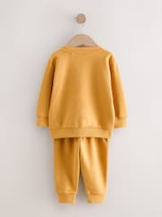 Ochre Yellow Logo Sweatshirt And Joggers Set (3mths-7yrs) - Image 7 of 9