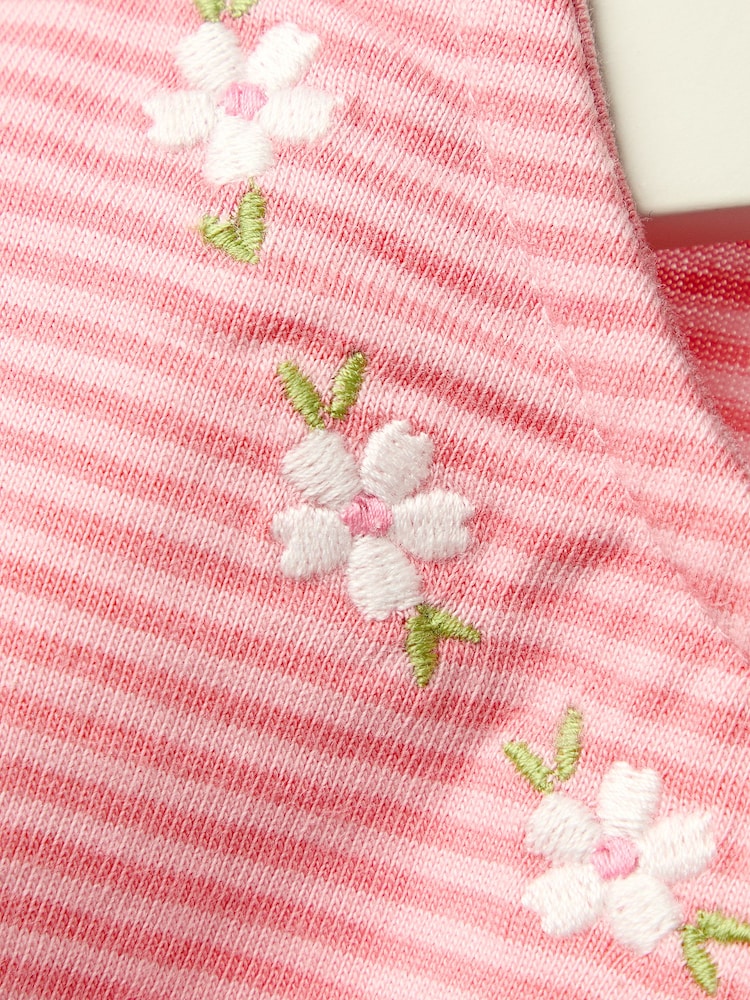 Jojo Maman Bébé Pink Appliqué T-Shirt - Image 4 of 4