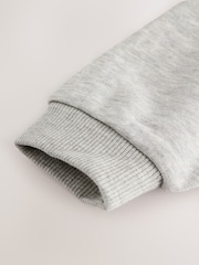 Grey Marl Back Print Crew Neck Joggers Set (3mths-7yrs) - Image 10 of 12