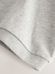 Grey Marl Back Print Crew Neck Joggers Set (3mths-7yrs) - Image 9 of 12