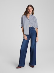 SPANX Blue Pull On Wide Jeans 2.0 - Image 1 of 5