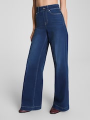 SPANX Blue Pull On Wide Jeans 2.0 - Image 2 of 5
