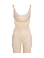 SPANX Cream Open-Bust Midthigh Bodysuit - Image 4 of 4