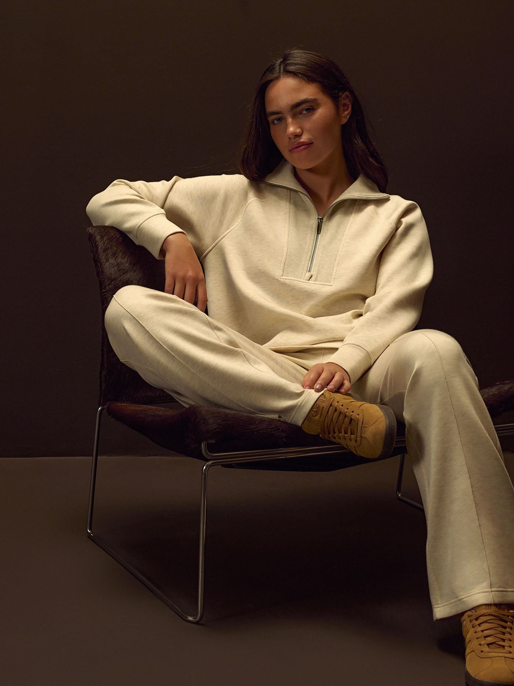 Buy SPANX Cream SPANX® AirEssentials Brushed Half Zip Tunic