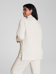SPANX Cream Cream Brushed Ae Half Zip Sweatshirt - Image 3 of 7