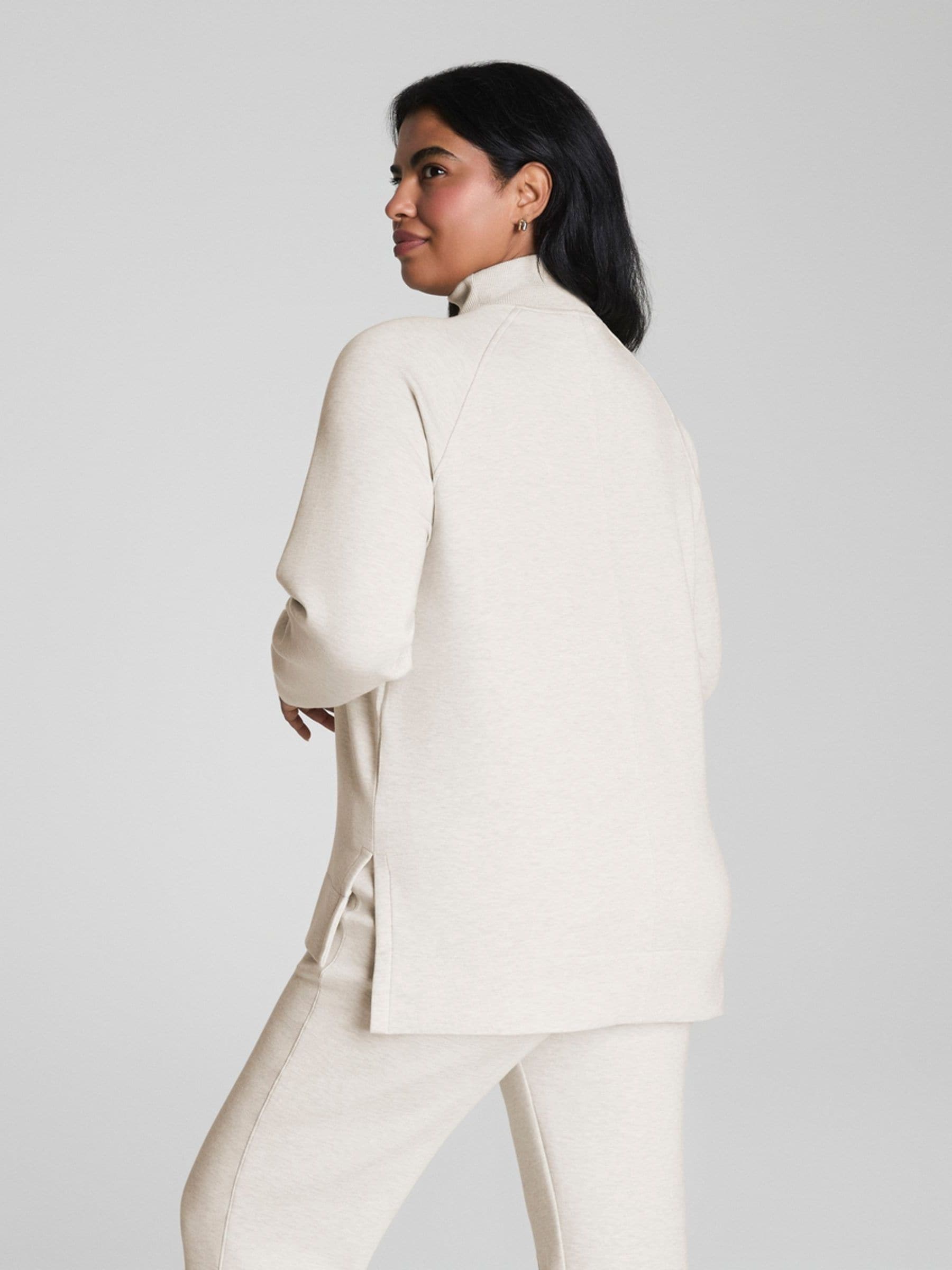 Buy SPANX Cream SPANX® AirEssentials Brushed Half Zip Tunic