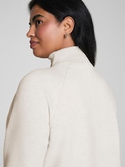 SPANX Cream Cream Brushed Ae Half Zip Sweatshirt - Image 5 of 7