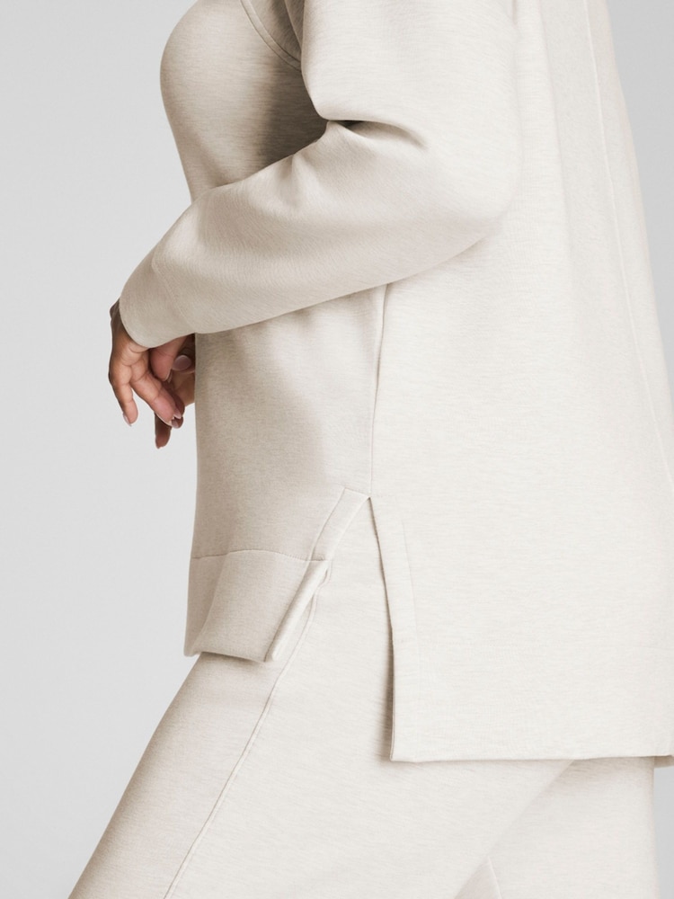 SPANX Cream Cream Brushed Ae Half Zip Sweatshirt - Image 7 of 7