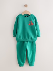 Green Printed Crew and Joggers Set (3mths-7yrs) - Image 4 of 8