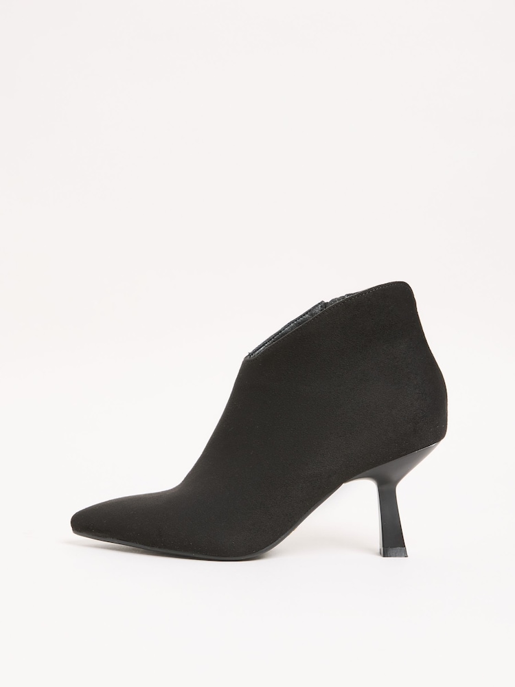 Lipsy Black Wide Fit Faux Suede Low Heel Ankle Boots - Image 5 of 5 Lipsy Black Wide Fit Faux Suede Low Heel Ankle Boots - Image 5 of 5